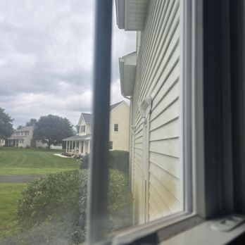 Power Home Remodeling - That is not dirt! That is the brown build up in the windows that are failing from Power Home Remodeling - Windows Installation Near Me - Trumbull, Connecticut