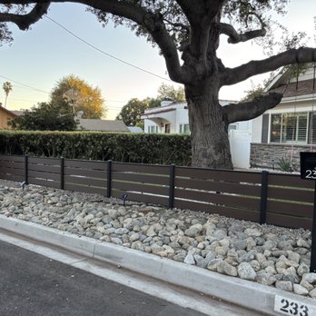 Smartwood - Street view of the completed fence. - Fences & Gates Near Me - Gardena, California