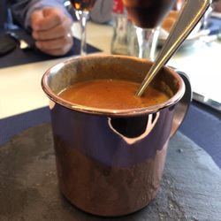 Restaurant Sinfonie - Recommended...Tomato Soup with Ricotta Cream.