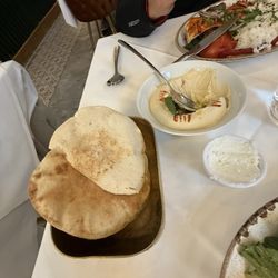 Al Zaytouna Restaurant - Classic hummus comes with two freshly baked pita. It's a very generous serve and tasty as well.