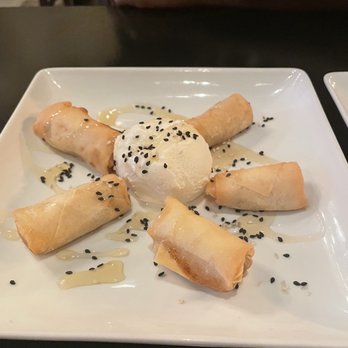 Lotus Thai Cuisine - Fried Banana with Vanilla Ice Cream! A MUST! - Thai Near Me - Guttenberg, New Jersey