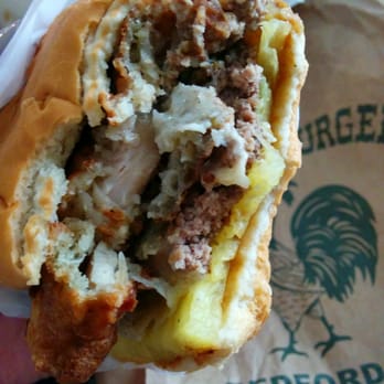The Chickenburger - Yes, that is chicken and beef... - American Near Me - Halifax, Nova Scotia The Chickenburger - Yes, that is chicken and beef... - American Near Me - Halifax, Nova Scotia