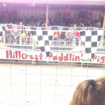 Hillcrest Orchards - Getting ready for the pig race! - Farmers Market Near Me - Ellijay, Georgia