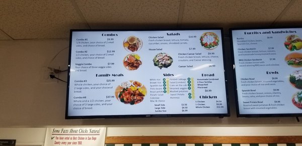 Menu photo 3 Chicks Natural Encinitas, CA