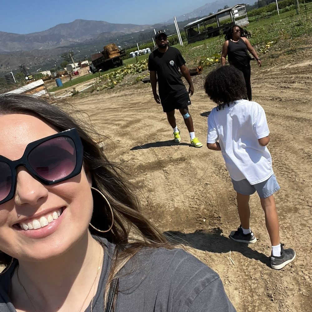 Walking around the farm