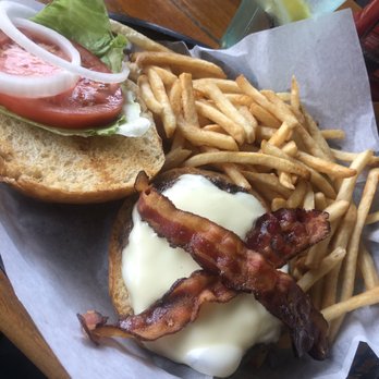 Monte Cristo's Restaurant - Bacon burger - Seafood Near Me - Lake George, New York Monte Cristo's Restaurant - Bacon burger - Seafood Near Me - Lake George, New York