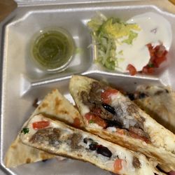 Mas Taco Authentic Street Tacos - Carne Asada Quesadilla Supreme w/ Salsa verde ($13)