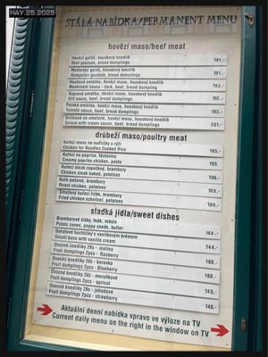 Menu photo 1 Havelská Koruna Prague, PR
