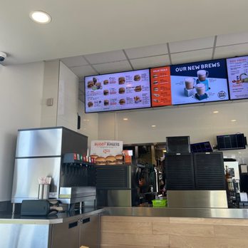 A&W - a restaurant counter with a menu on the wall - Fast Food Near Me - Calgary, Alberta