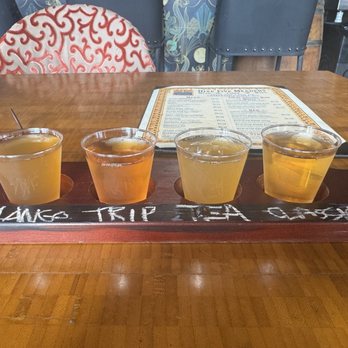 Hive Five Meadery - My 4 mead flight - Meaderies Near Me - Kingman, Arizona Hive Five Meadery - My 4 mead flight - Meaderies Near Me - Kingman, Arizona