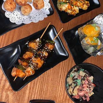 Koi Sushi - 43. Seaweed Salad 3. Yakitori 24. Jalapeno Bomb 45. Baby Octopus Salad 6. Baked Mussels fried 66. Scallop - Japanese Near Me - Chicago, Illinois Koi Sushi - 43. Seaweed Salad 3. Yakitori 24. Jalapeno Bomb 45. Baby Octopus Salad 6. Baked Mussels fried 66. Scallop - Japanese Near Me - Chicago, Illinois