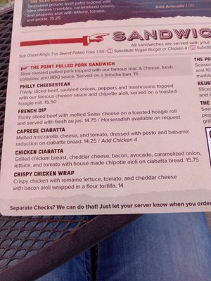 Menu photo 4 The Point Pub & Grill Central Point, OR
