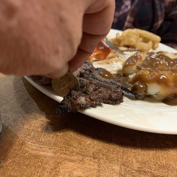 Country Kitchen Restaurant - Here is a ribeye vs a nickel - New American Near Me - Ontario, Oregon Country Kitchen Restaurant - Here is a ribeye vs a nickel - New American Near Me - Ontario, Oregon