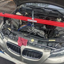 Forever Royal Mobile Mechanic - This is me installing bigger turbos on a client's car.
