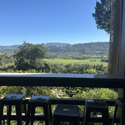 Our view from our tasting table