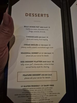 Menu photo 5 The Keg Steakhouse + Bar - Aurora Aurora, ON Menu photo 5 The Keg Steakhouse + Bar - Aurora Aurora, ON