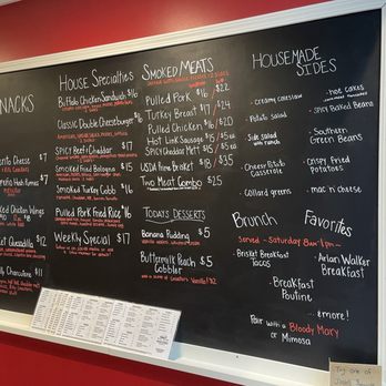 Pickles and Bones Barbecue - Menu board can contain "SPECIAL" menu items - Barbeque Near Me - Milford, Ohio