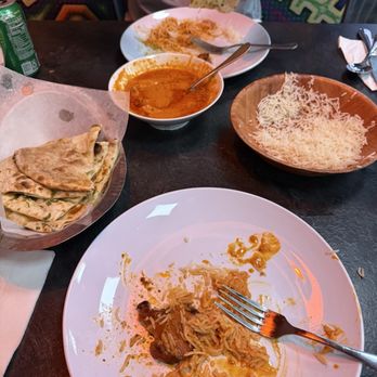 Atithi Grill and Bar - Garlic naan, butter chicken, basmati rice, and my son who couldn't eat things fast enough. - Indian Near Me - Round Rock, Texas Atithi Grill and Bar - Garlic naan, butter chicken, basmati rice, and my son who couldn't eat things fast enough. - Indian Near Me - Round Rock, Texas