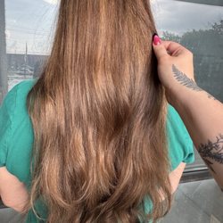 The balayage looks so natural and blended