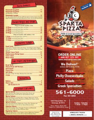 Menu photo 3 Sparta Pizza Anchorage, AK