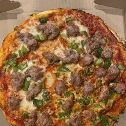 Sausage and pepper thin crust small pie