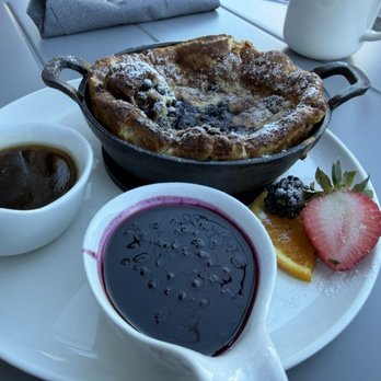 Clark Point Cafe - Dutch baby pancake (blueberry) - Bakeries Near Me - Southwest Harbor, Maine