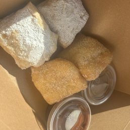 Cinnamon sugar 2 NOLA Beignets Powdered Sugar 2 NOLA Beignets Cinnamon sugar 2 NOLA Beignets Powdered Sugar 2 NOLA Beignets