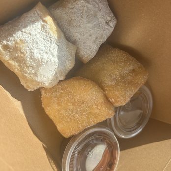 Beignets du Monde - Cinnamon sugar 2 NOLA Beignets Powdered Sugar 2 NOLA Beignets - Desserts Near Me - Hawthorne, California Beignets du Monde - Cinnamon sugar 2 NOLA Beignets Powdered Sugar 2 NOLA Beignets - Desserts Near Me - Hawthorne, California