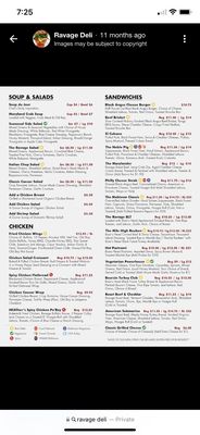 Menu photo 1 Ravage Deli Perry Hall, MD