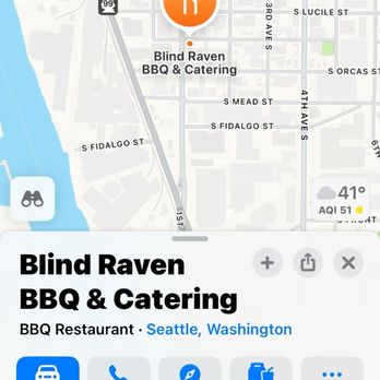 Blind Raven BBQ & Catering - Location - Barbeque Near Me - Seattle, Washington