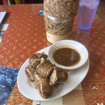 Sang Dao Restaurant - Lao sausage & steamed rice. - Thai Near Me - San Diego, California Sang Dao Restaurant - Lao sausage & steamed rice. - Thai Near Me - San Diego, California