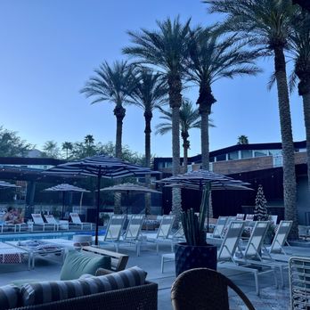 ARRIVE Palm Springs - The pool area with outside eating. - Hotels Near Me - Palm Springs, California ARRIVE Palm Springs - The pool area with outside eating. - Hotels Near Me - Palm Springs, California