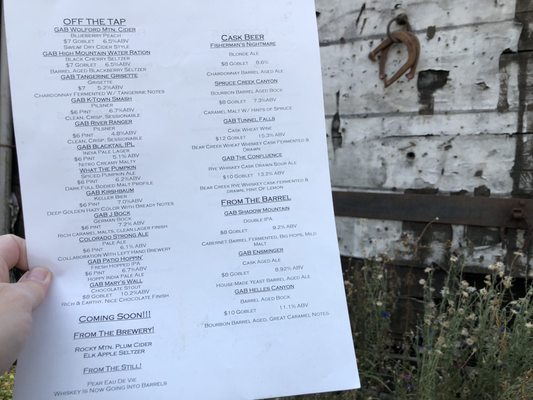 Menu photo 6 The Dean West Kremmling, CO