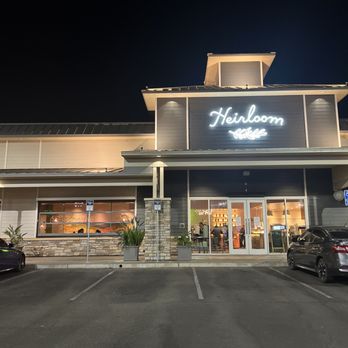 Heirloom - Storefront at Night - New American Near Me - Fresno, California Heirloom - Storefront at Night - New American Near Me - Fresno, California