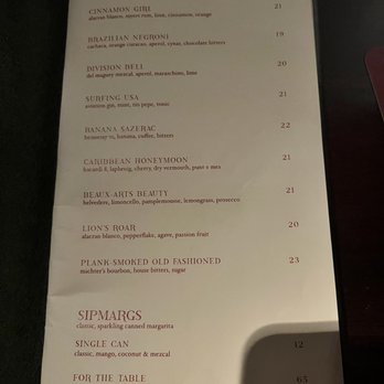The Seville - Cocktail menu - Cocktail Bars Near Me - New York, New York The Seville - Cocktail menu - Cocktail Bars Near Me - New York, New York