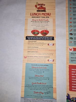 Menu photo 8 Angry Crab Shack Chandler, AZ