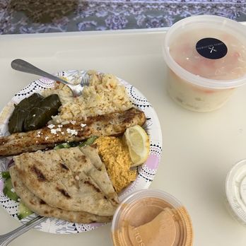 Greek Brothers - Chicken Gyro Platter Dolmadakia (Stuffed Grape Leaves) Chicken Avgolemono Soup Spicy Feta - Greek Near Me - Franklin Square, New York Greek Brothers - Chicken Gyro Platter Dolmadakia (Stuffed Grape Leaves) Chicken Avgolemono Soup Spicy Feta - Greek Near Me - Franklin Square, New York