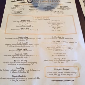Doc's Wine & Food - Love this menu. Simple and oh so good! - Wine Bars Near Me - Tulsa, Oklahoma Doc's Wine & Food - Love this menu. Simple and oh so good! - Wine Bars Near Me - Tulsa, Oklahoma