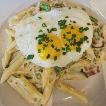 Shells and Sauce - Eggs Carbonara - Italian Near Me - Denver, Colorado Shells and Sauce - Eggs Carbonara - Italian Near Me - Denver, Colorado