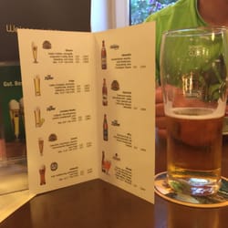 Gasthaus Parzerwirt - Bierkarte Parzerwirt im August 2015