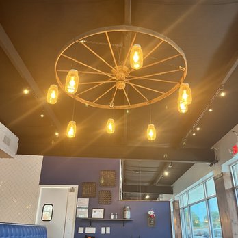 Scratch Kitchen and Taproom - Unique mason jar light fixture - American Near Me - Cary, North Carolina Scratch Kitchen and Taproom - Unique mason jar light fixture - American Near Me - Cary, North Carolina