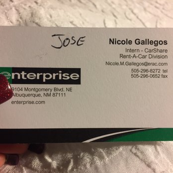 Enterprise Rent-A-Car - Need a rental car, see Nicole! - Car Rental Near Me - Albuquerque, New Mexico Enterprise Rent-A-Car - Need a rental car, see Nicole! - Car Rental Near Me - Albuquerque, New Mexico