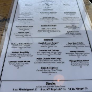 Hickory & Ash - Menu - Steakhouses Near Me - Broomfield, Colorado