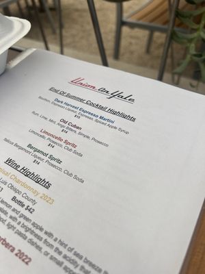 Menu photo 7 Union On Yale Claremont, CA Menu photo 7 Union On Yale Claremont, CA