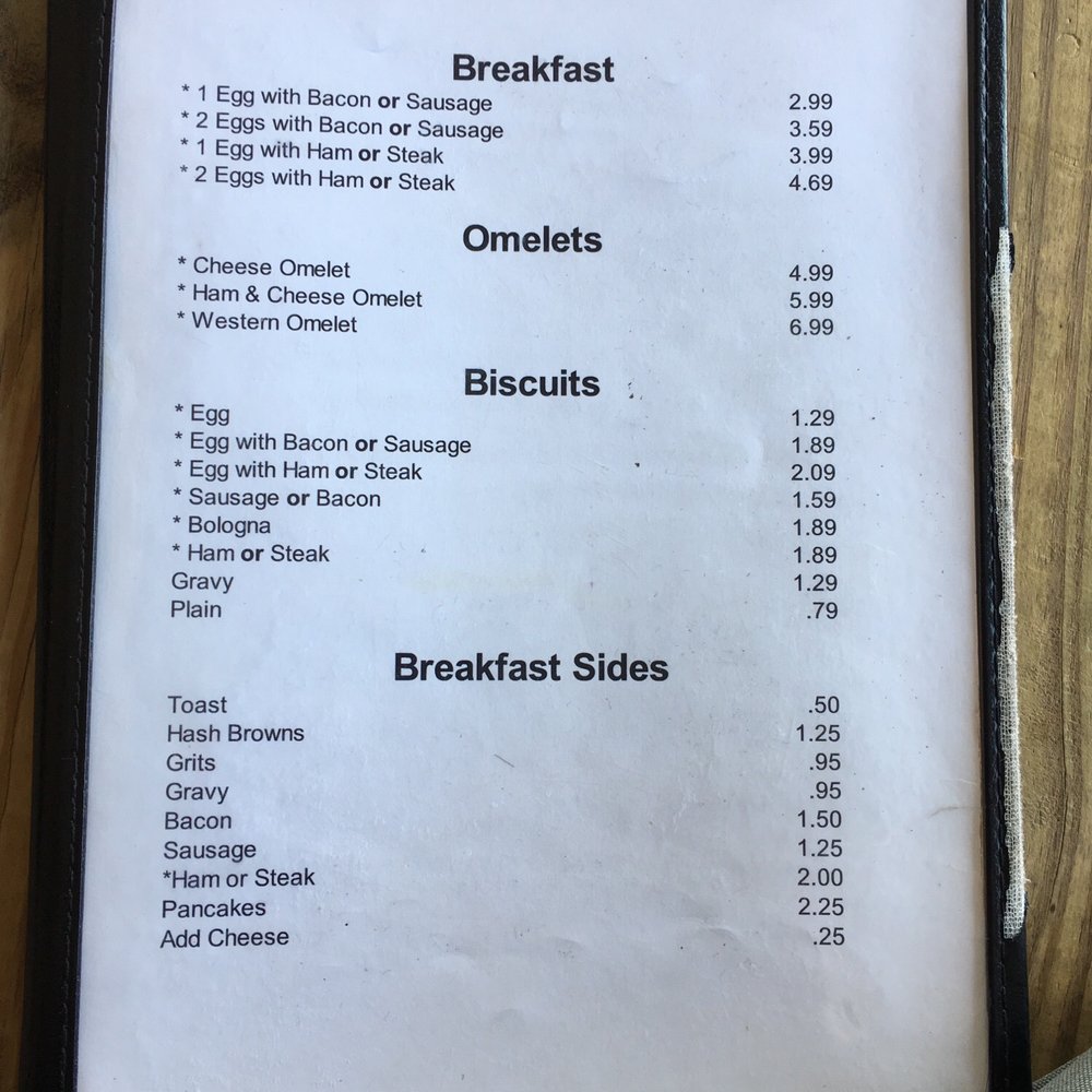 Arley Coffee Shop - breakfast menu - Cafes Near Me - Arley, Alabama