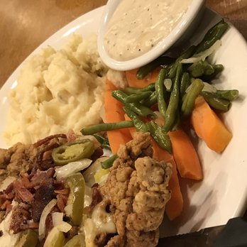 Maple Leaf Diner - My husband chose one of their specials-Santa Fe Chicken Fried Steak.  He loved it! - American Near Me - Dallas, Texas
