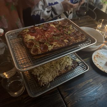Emily - The colony pizza on top and the Emily pizza on bottom - Pizza Near Me - New York, New York Emily - The colony pizza on top and the Emily pizza on bottom - Pizza Near Me - New York, New York