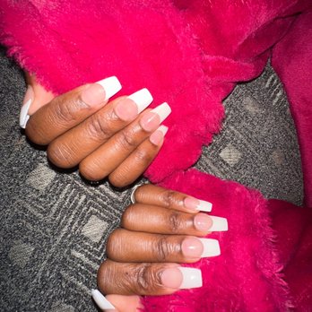 Color New Spa Nails - White tips, medium length - Nail Salons Near Me - Dallas, Texas Color New Spa Nails - White tips, medium length - Nail Salons Near Me - Dallas, Texas