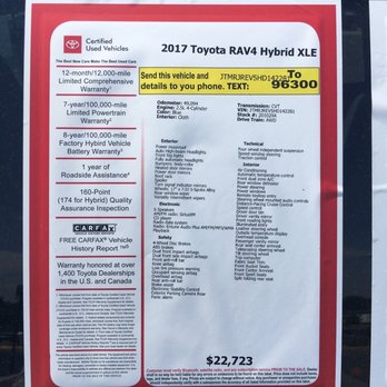 Priority Toyota Springfield - Listing price on the vehicle at the lot, same day, June 4th. - Car Dealers Near Me - Springfield, Virginia