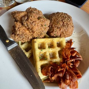 City O' City - Chicken & Waffles (vegan cauliflower) - Breakfast & Brunch Near Me - Denver, Colorado